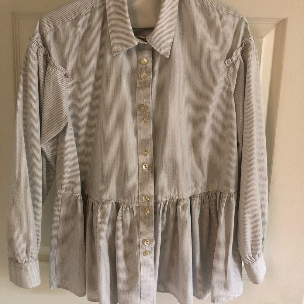 Free People peplum blouse